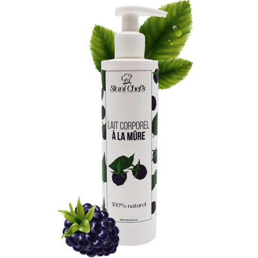 Lait corps hydratant à la mûre - 250ml 100% naturel