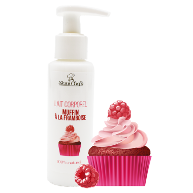 Lait corporel - muffin à la framboise - 100ml 100% naturel