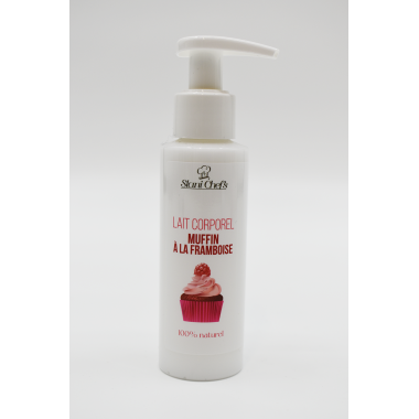 Lait corporel - muffin à la framboise - 100ml 100% naturel