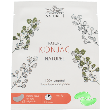 Patchs contours des yeux au Konjac - Aloé vera