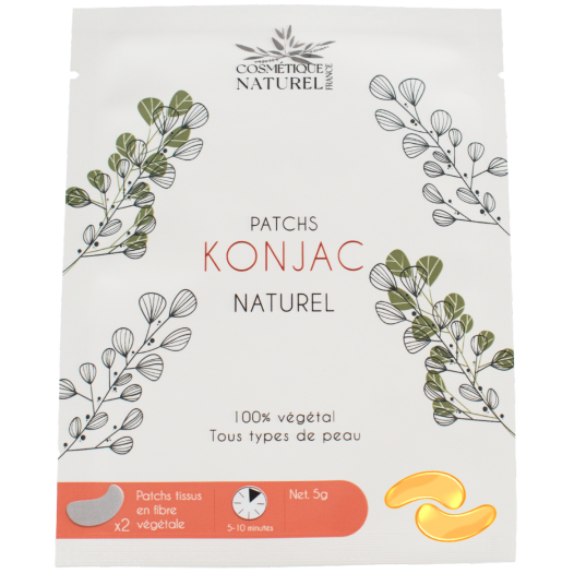 Patchs contours des yeux au Konjac - Curcuma