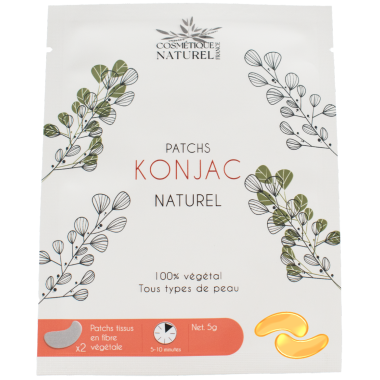 Patchs contours des yeux au Konjac - Curcuma