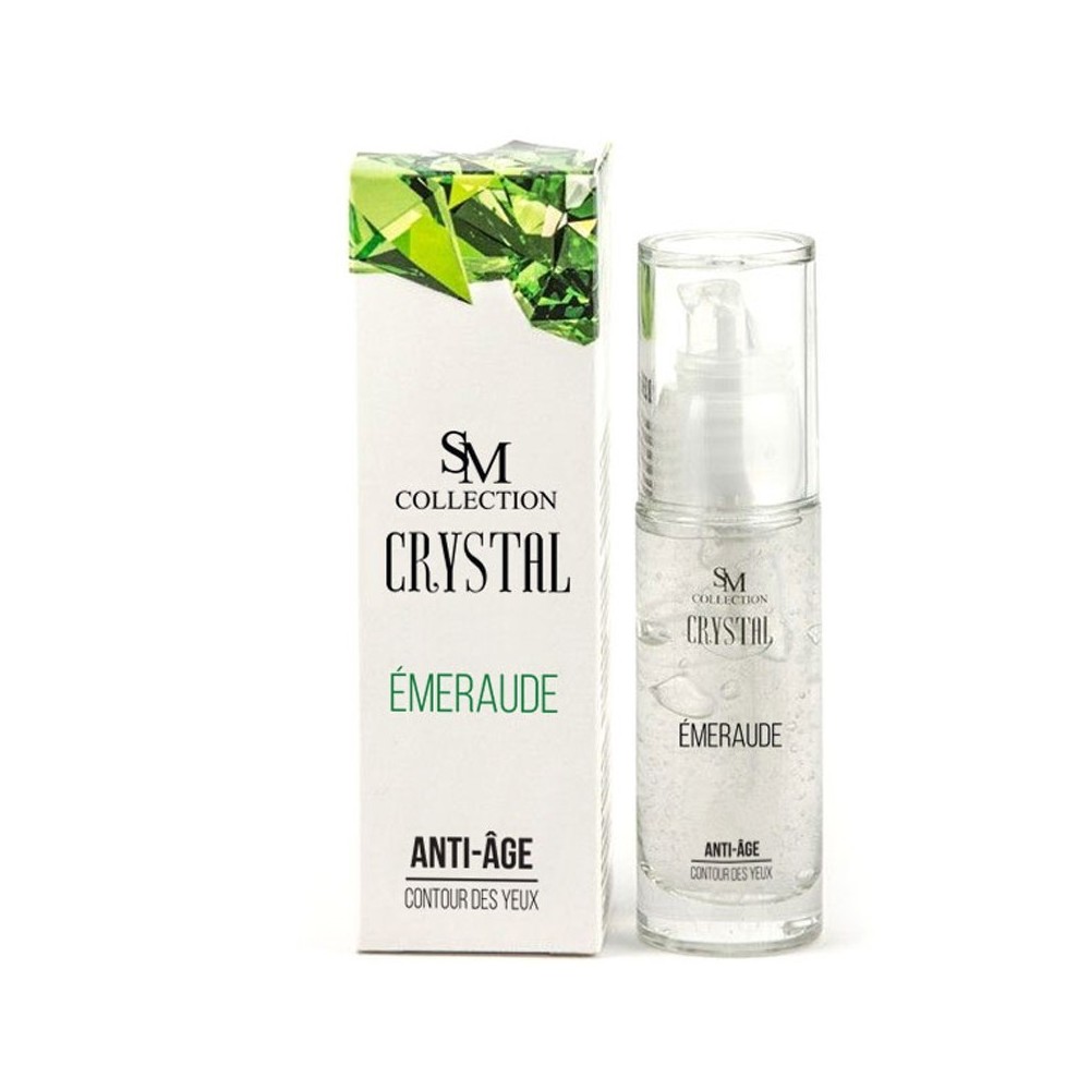 Crème contour des yeux anti-âge à l'émeraude 30ml 100% naturelle