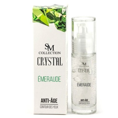 Crème contour des yeux anti-âge à l'émeraude 30ml 100% naturelle