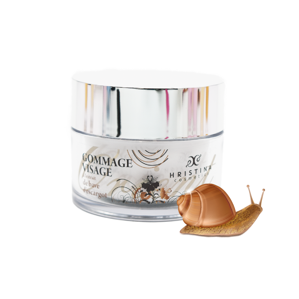 Gommage visage à base de bave d'escargot - 100ml 100% naturel