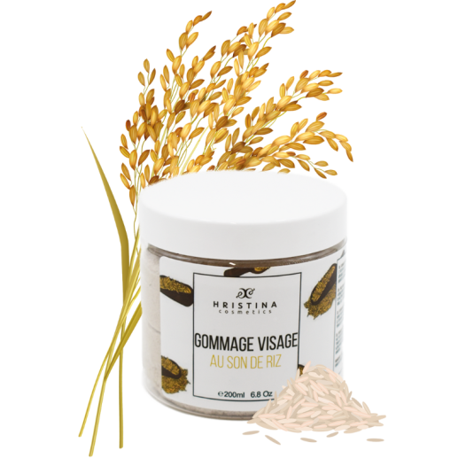 Gommage visage - Au son de riz - BIO - 200ml 100% naturel