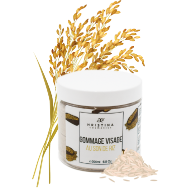 Gommage visage - Au son de riz - BIO - 200ml 100% naturel