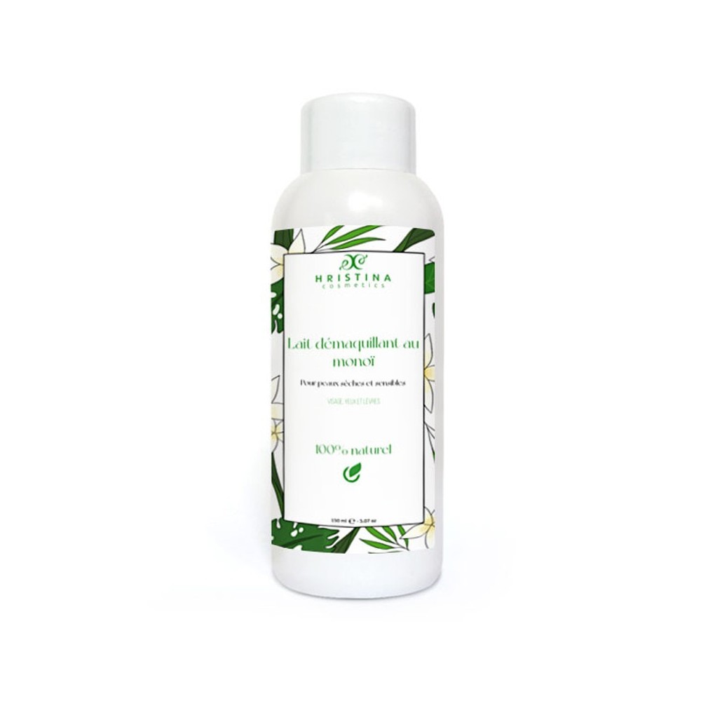 Lait nettoyant et démaquillant douceur au monoï - 150ml 100% naturel