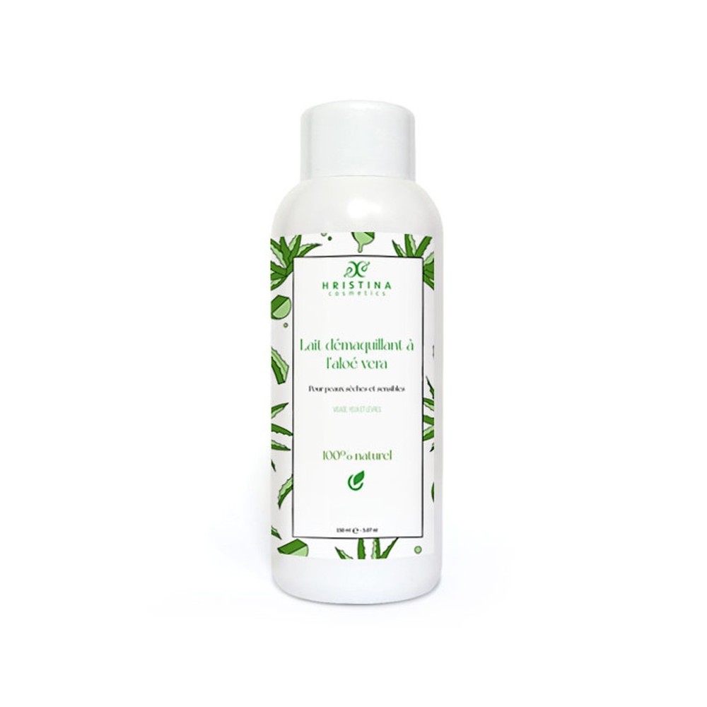 Lait nettoyant et démaquillant douceur à l'aloé vera - 150ml 100% naturel