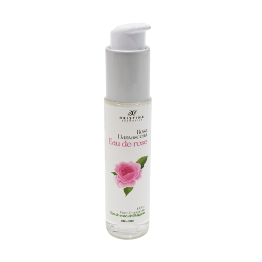 Eau florale naturelle à la rose de Damas - 50ml 100% naturelle - Format voyage