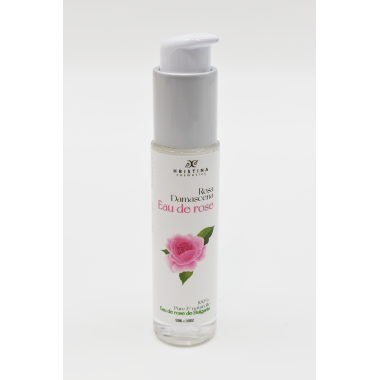 Eau florale naturelle à la rose de Damas - 50ml 100% naturelle - Format voyage