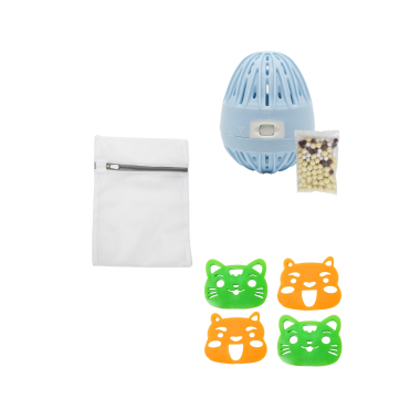 Boule de lavage  filet de lavage  4 attrape-poils - OFFRE TRIO