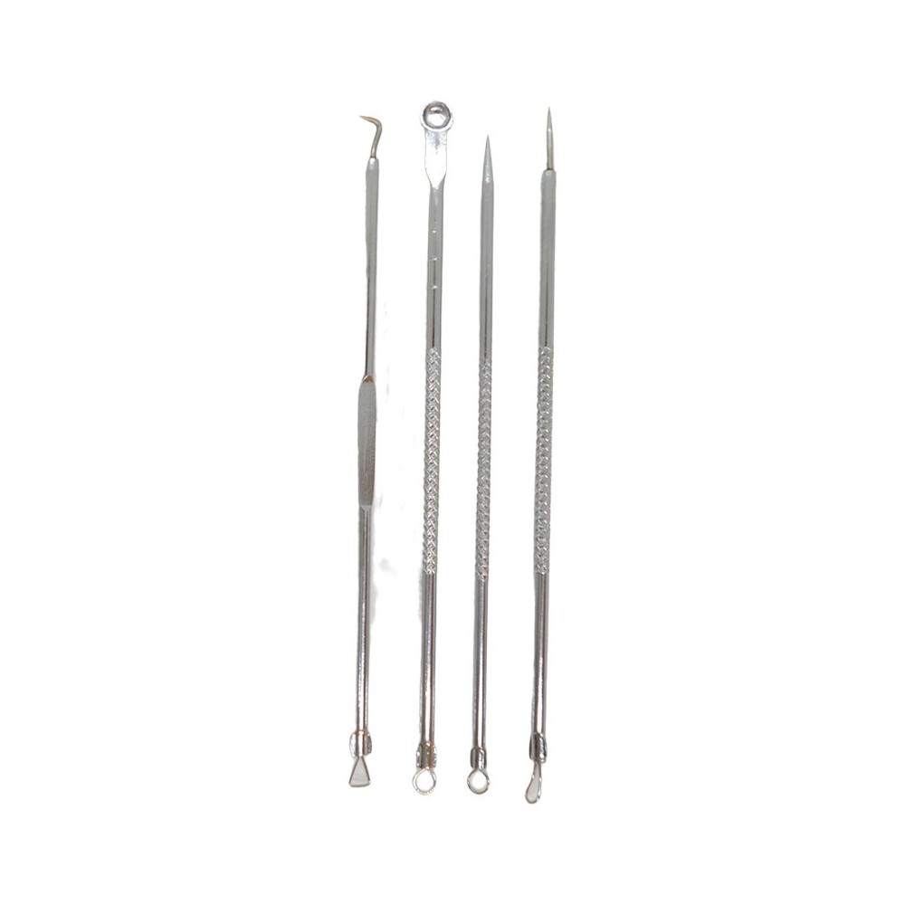 Kit de 4 extracteurs boutons et comédons  boitier