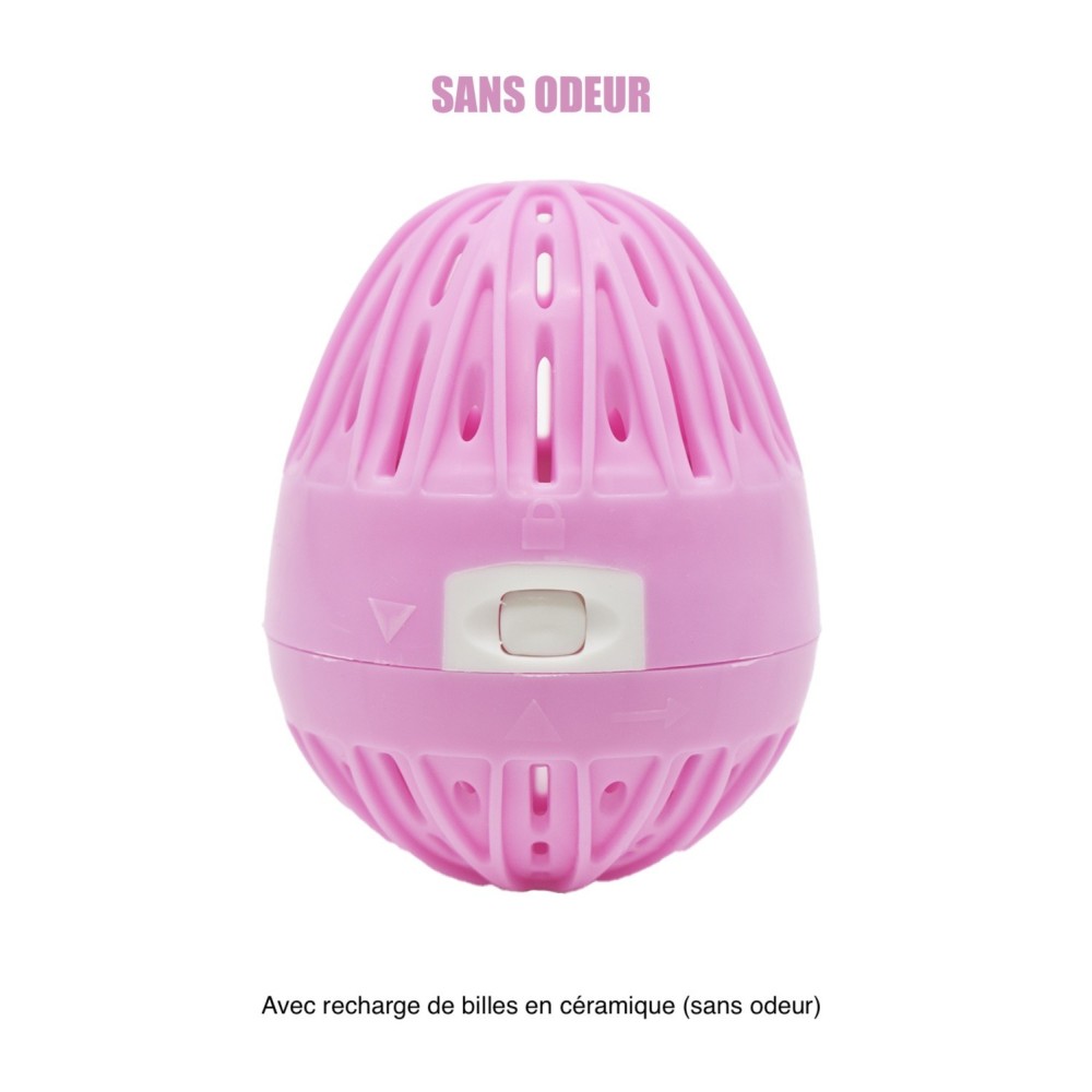 Boule de lavage machine à laver rose  recharge - Sans odeur