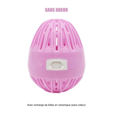 Boule de lavage machine à laver rose  recharge - Sans odeur