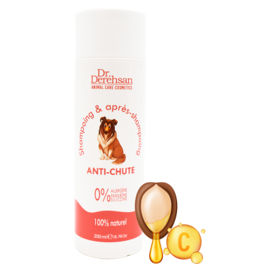 Shampoing pour chien - ANTI-CHUTE 200ml