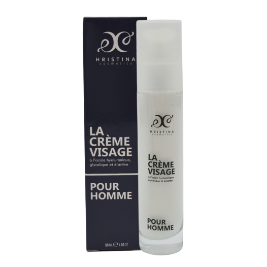 Crème visage - Hydratation et Protection- Acide Hyaluronique - Homme 50ml