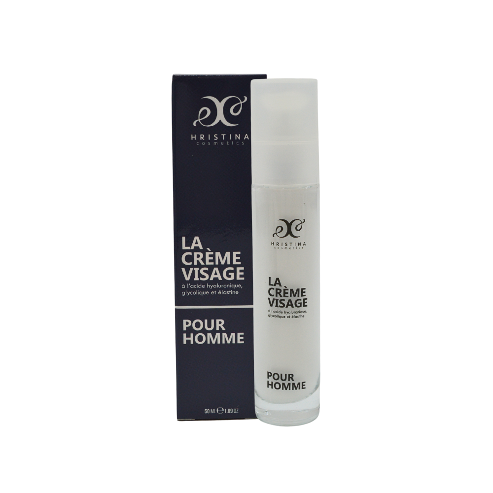 Crème visage - Hydratation et Protection- Acide Hyaluronique - Homme 50ml