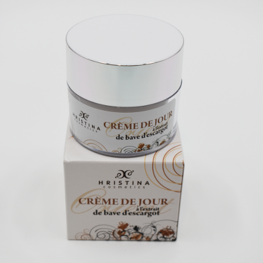 Crème de jour hydratante à base de bave d'escargot 50ml 100% naturelle