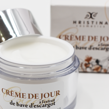 Crème de jour hydratante à base de bave d'escargot 50ml 100% naturelle