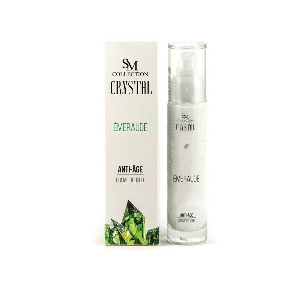 Crème de jour anti-âge à l'émeraude 50ml 100% naturelle