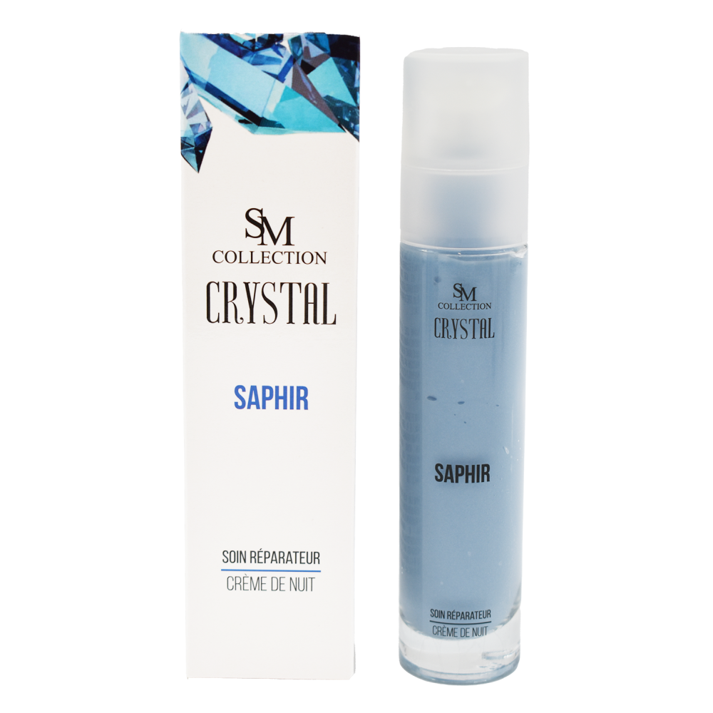 Crème de nuit à la poudre de saphir 50ml 100% naturelle