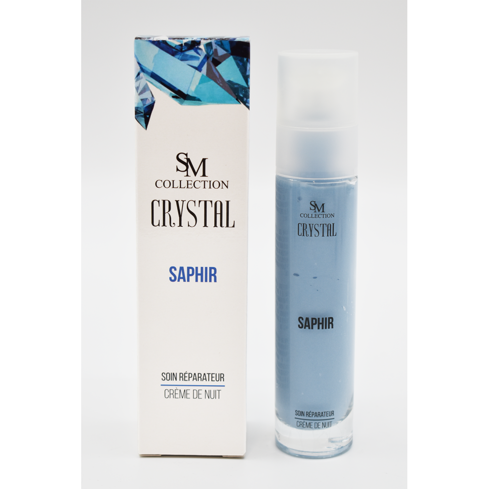 Crème de nuit à la poudre de saphir 50ml 100% naturelle