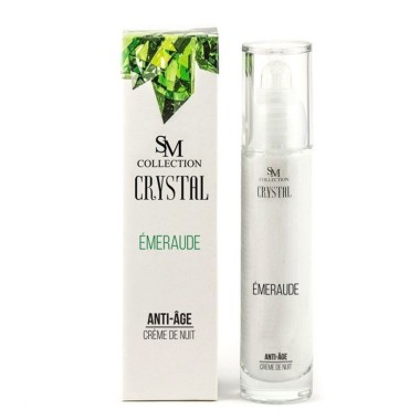 Crème de nuit anti-âge à l'émeraude 50ml 100% naturelle