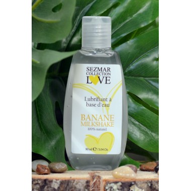 Lubrifiant à base d'eau 100% naturel Banane Milkshake 90 ml