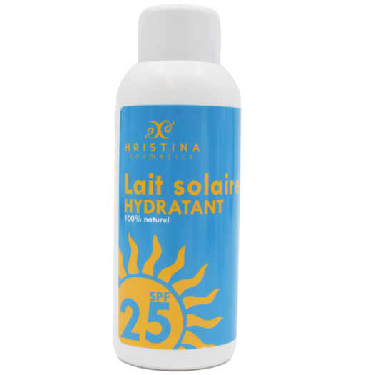 Lait solaire hydratant et protecteur SPF25 - 150ml 100% naturel