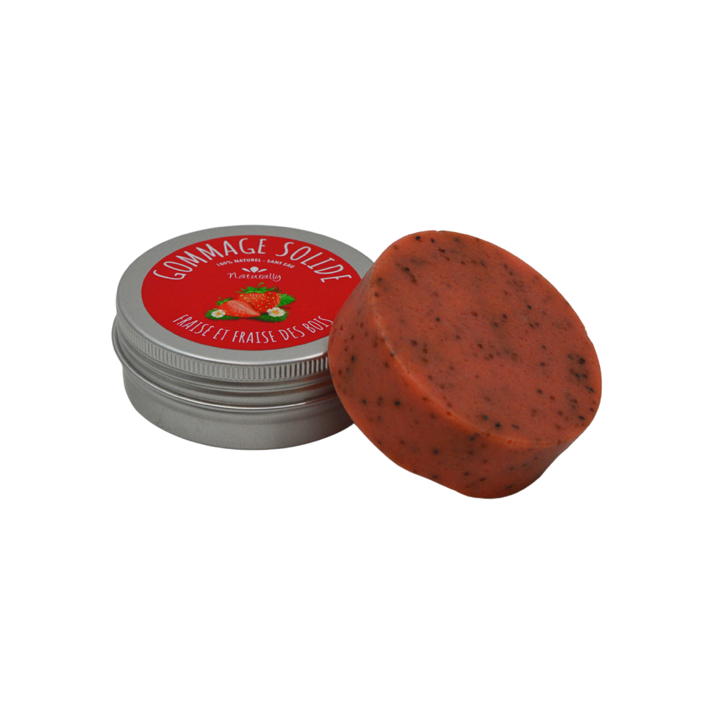 Gommage solide - Fraise et fraise des bois 70gr