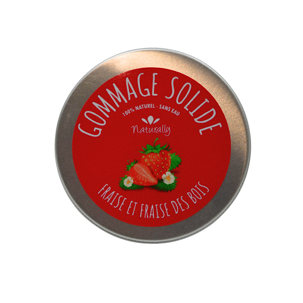 Gommage solide - Fraise et fraise des bois 70gr