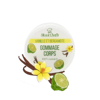 Gommage corps à la vanille et bergamote - 250ml 100% naturel