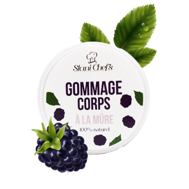 Gommage corps à la mûre - 200ml 100% naturel