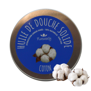 Huile de douche solide - Coton 65gr